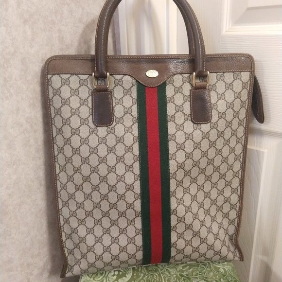 Gucci GG Supreme Monogram Web Tote - Picture 1 of 16
